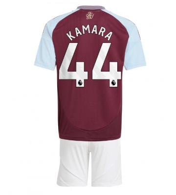 Aston Villa Boubacar Kamara #44 Hemmatröja Barn 2024-25 Kortärmad (+ Korta byxor)